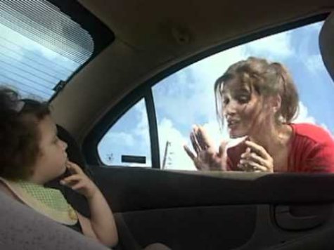 Baby locked in the car